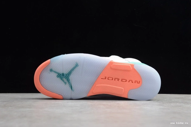 Chep Onekick Jordan 5 GS Light Air 440892-100 Aqua 0613